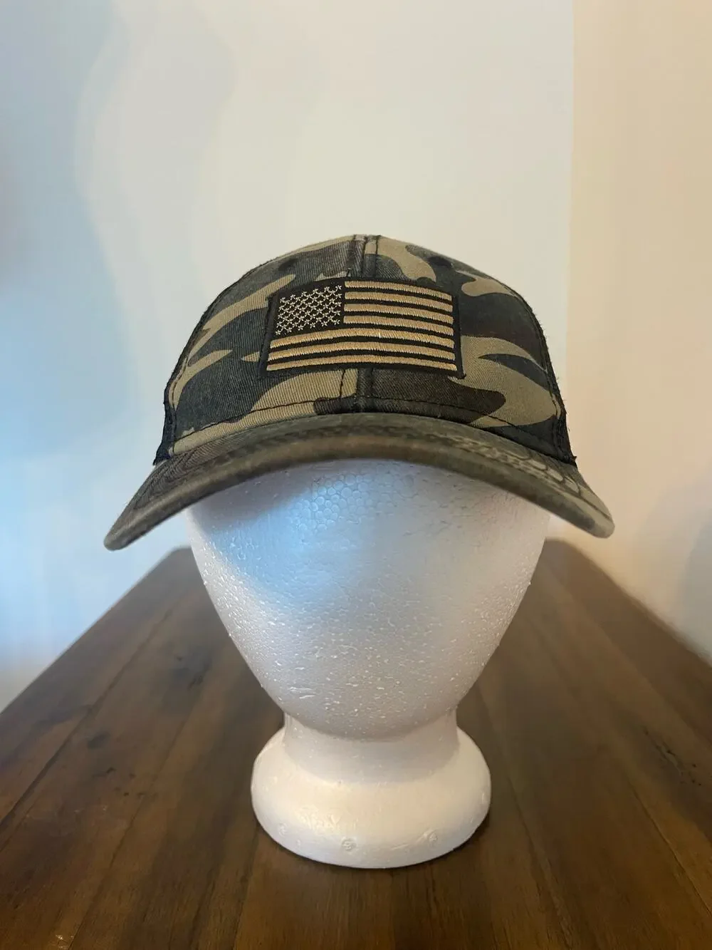 H3 Headware Camoflage & American Flag Trucker Hat